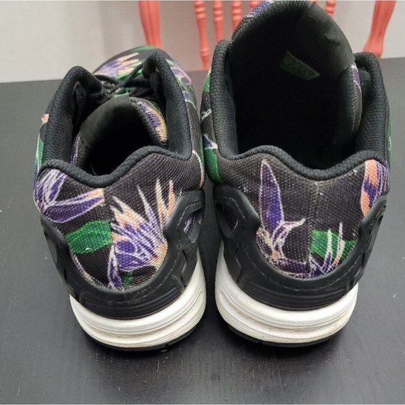 Adidas Originals ZX Flux Hawaiian Black White B34518 Men's Lace Up Sneakers 11.5 - Picture 3 of 7